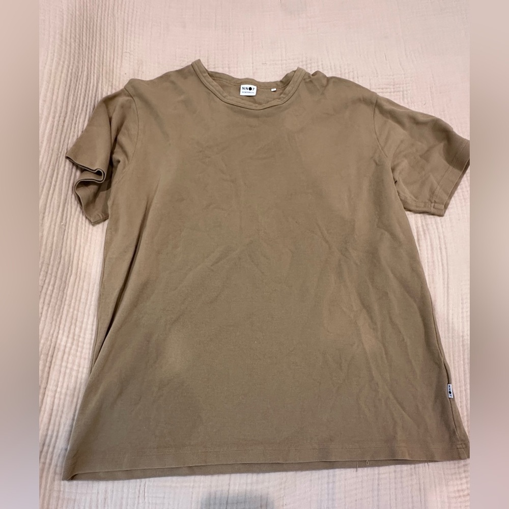 NN07 No Nationality Beige Men's T-Shirt